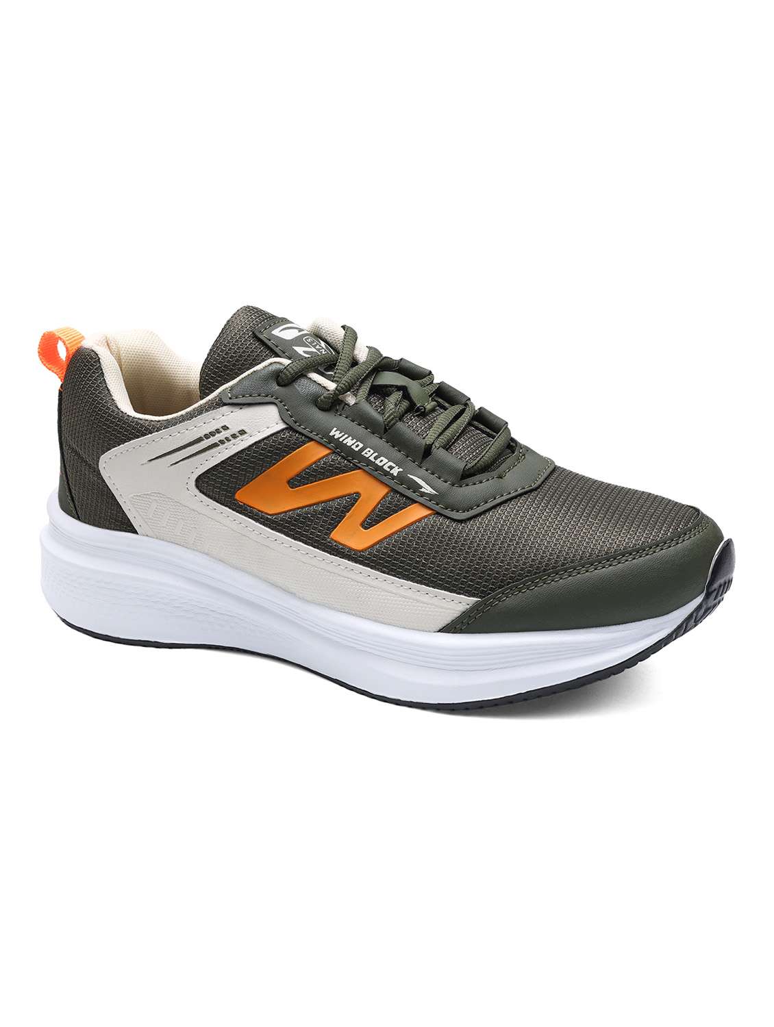 men textured lace up sports shoes