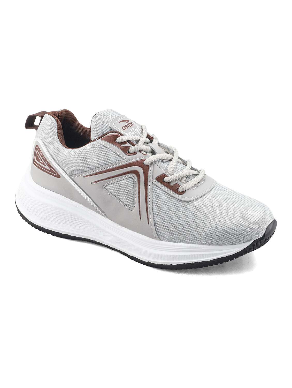 men textured lace up sports shoes