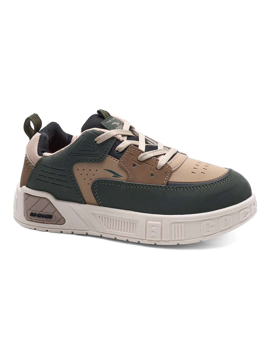 kids colourblocked lace up sneaker
