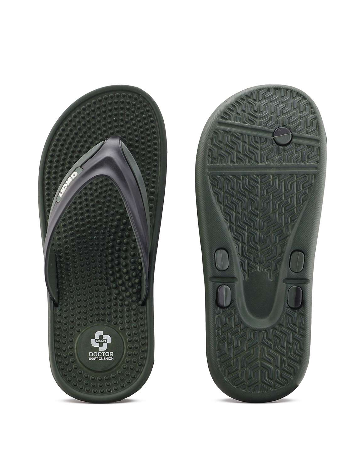 Men Textured Toe Separator Flip Flop - 22687767 -  Standard Image - 5