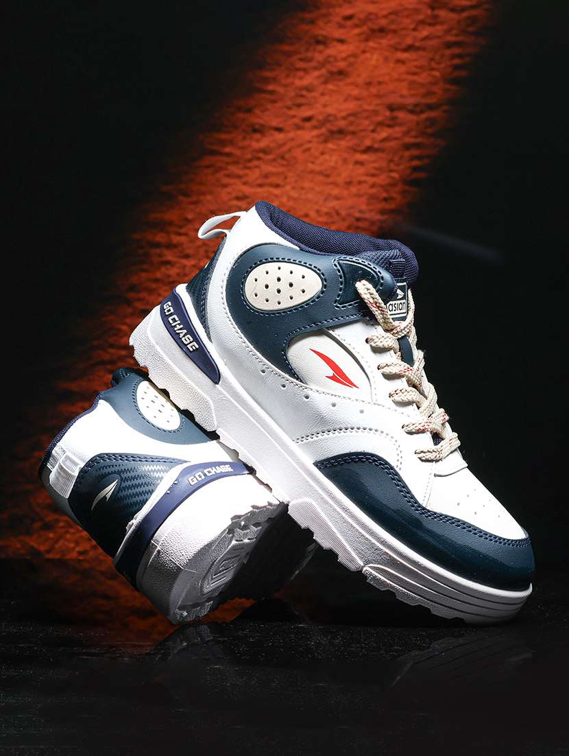 boys colourblocked lace up sneaker