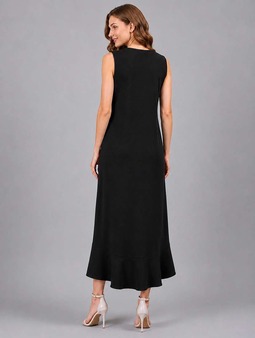 Women Embroidered Sleeveless High Low Dress - 22687994 -  Standard Image - 5