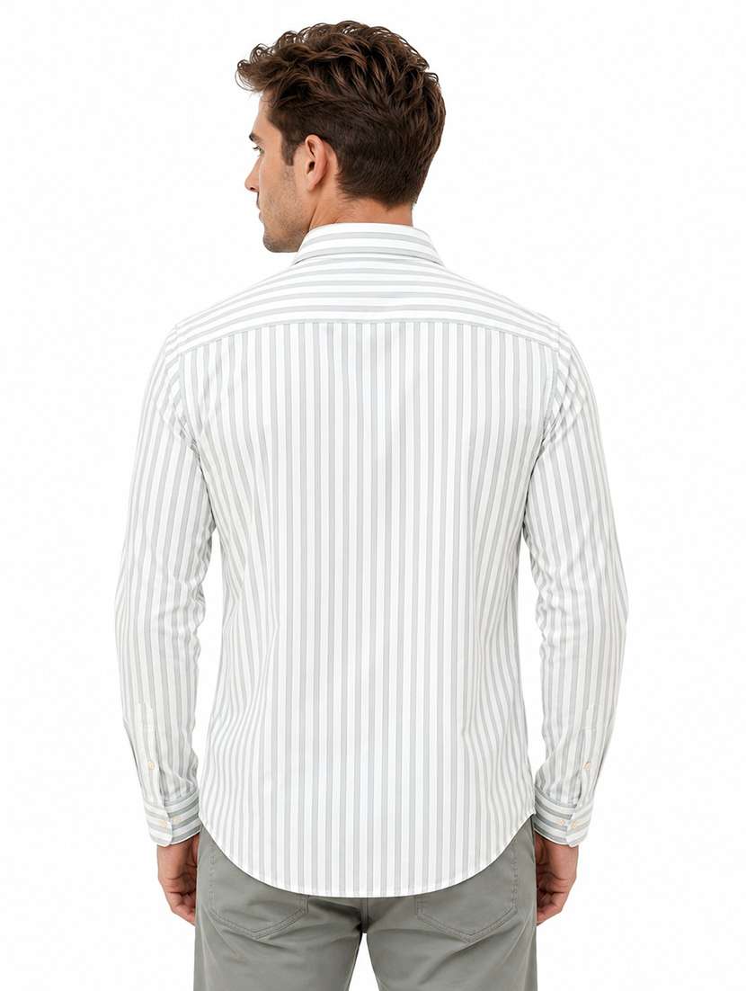 Men Striped Long Sleeve Regular Fit Casual Shirt - 22688399 -  Standard Image - 3