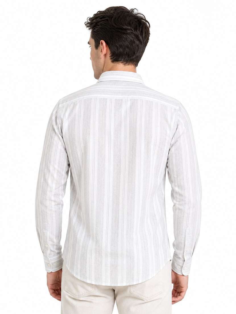 Men Striped Long Sleeve Regular Fit Casual Shirt - 22688403 -  Standard Image - 3