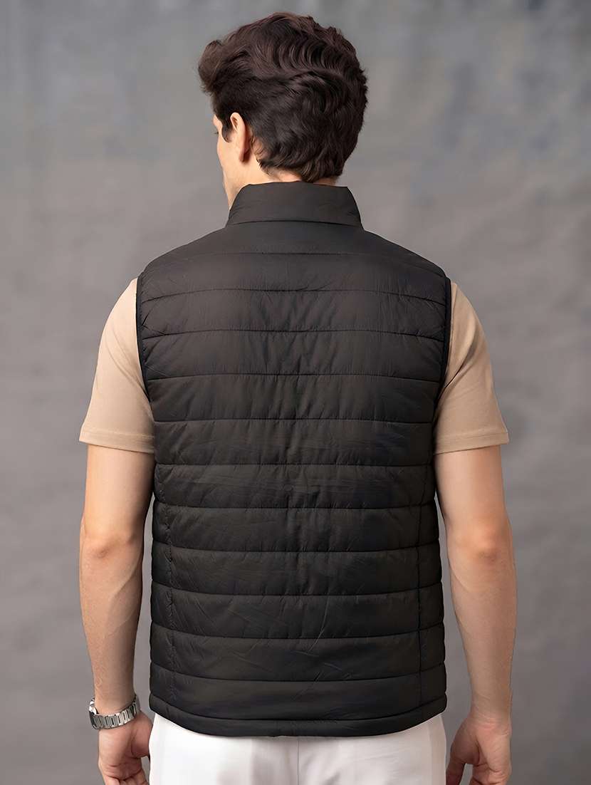 Men Solid Sleeveless Puffer Jacket - 22688691 -  Standard Image - 3