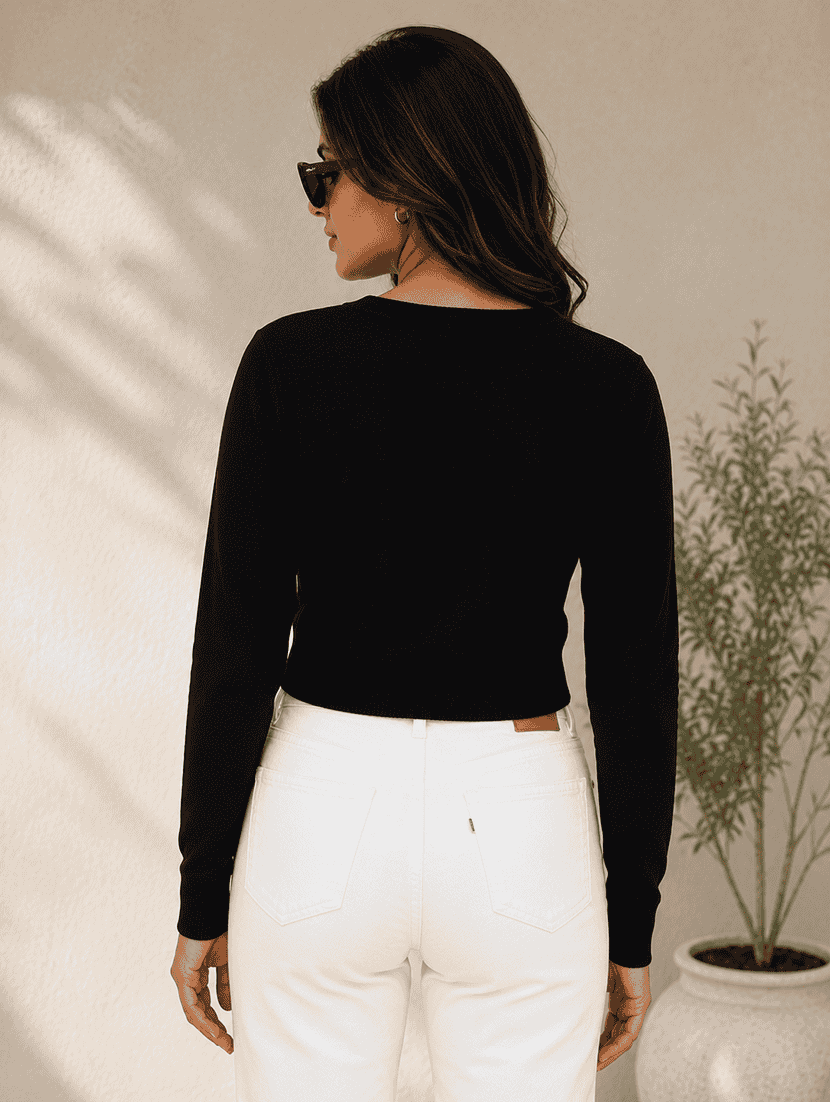 Women Solid Long Sleeve Cardigan - 22688894 -  Standard Image - 3