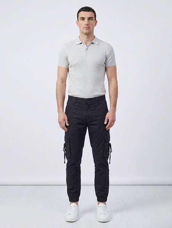 Men Solid Mid Rise Regular Fit Jogger - 22689227 -  Standard Image - 3