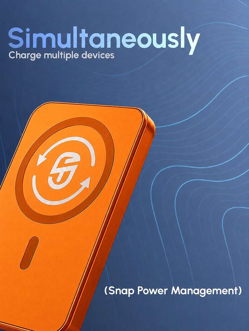 snapup octanemagsnap 10000mah power bank (charcoal black) - 22690236 -  Standard Image - 3