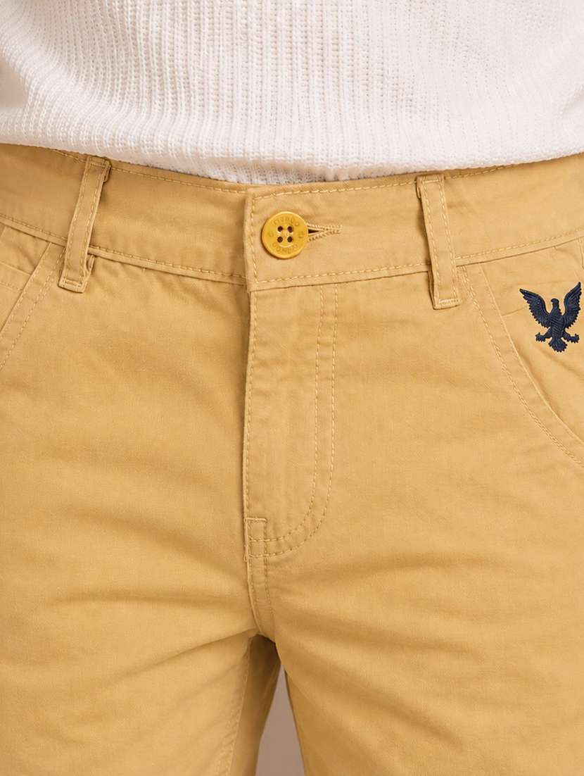 Boys Solid Mid Rise Regular Fit Shorts - 22690861 -  Standard Image - 3