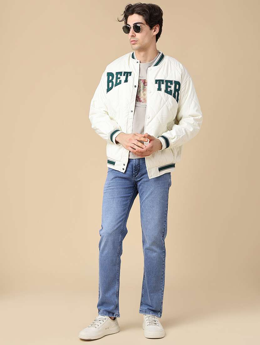 Men Typographic Long Sleeve Lightweight Puffer Jacket - 22692772 -  Standard Image - 5