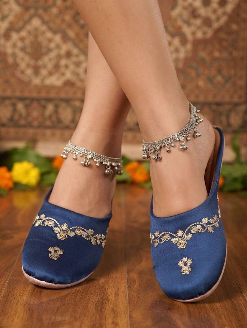 Women Embroidered Slip On Mules - 22692953 -  Standard Image - 3