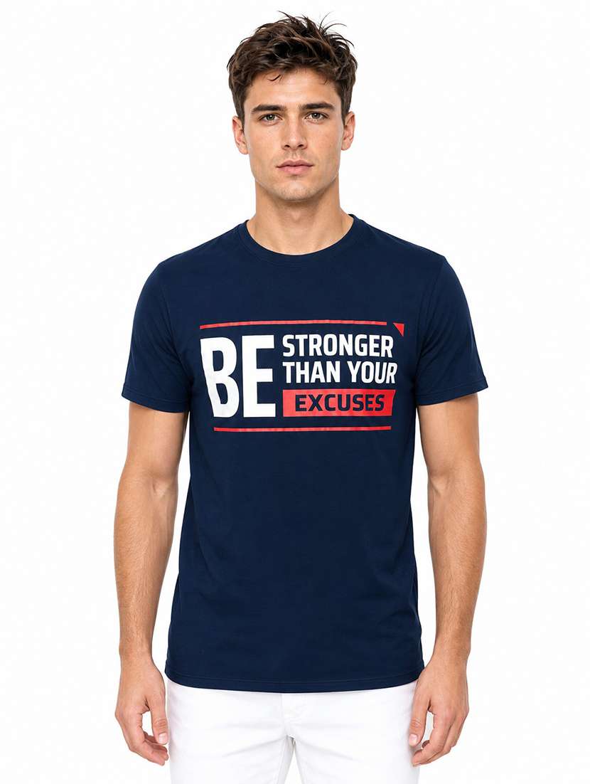 men printed short sleeve regular fit t-shirt