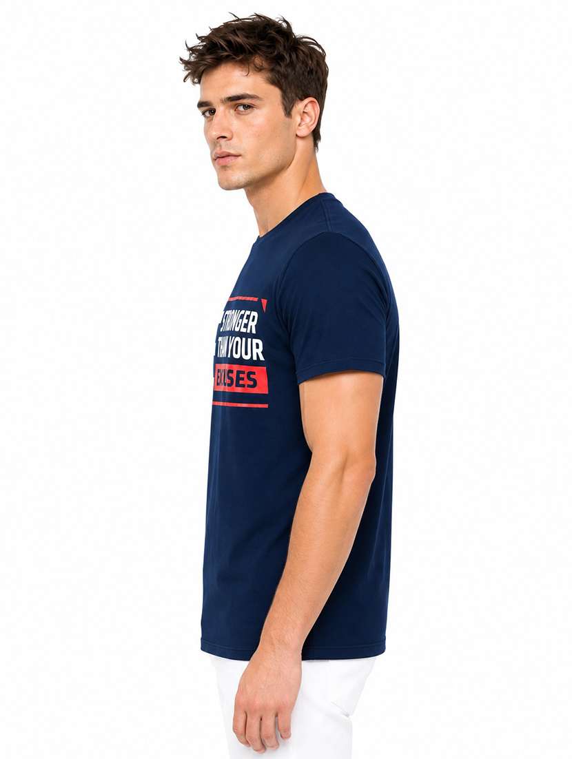 Men Printed Short Sleeve Regular Fit T-shirt - 22692955 -  Standard Image - 3
