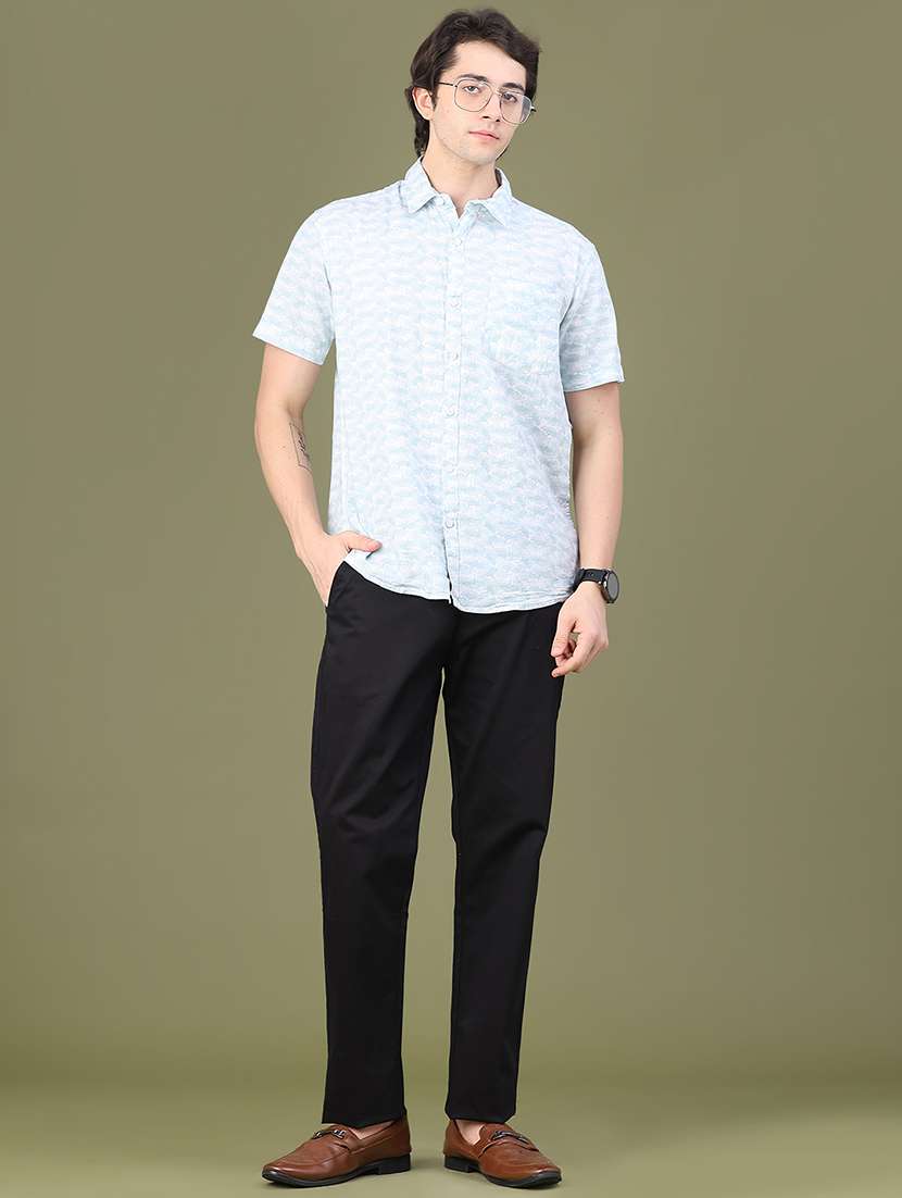 Men Printed Short Sleeve Regular Fit Casual Shirt - 22693247 -  Standard Image - 5