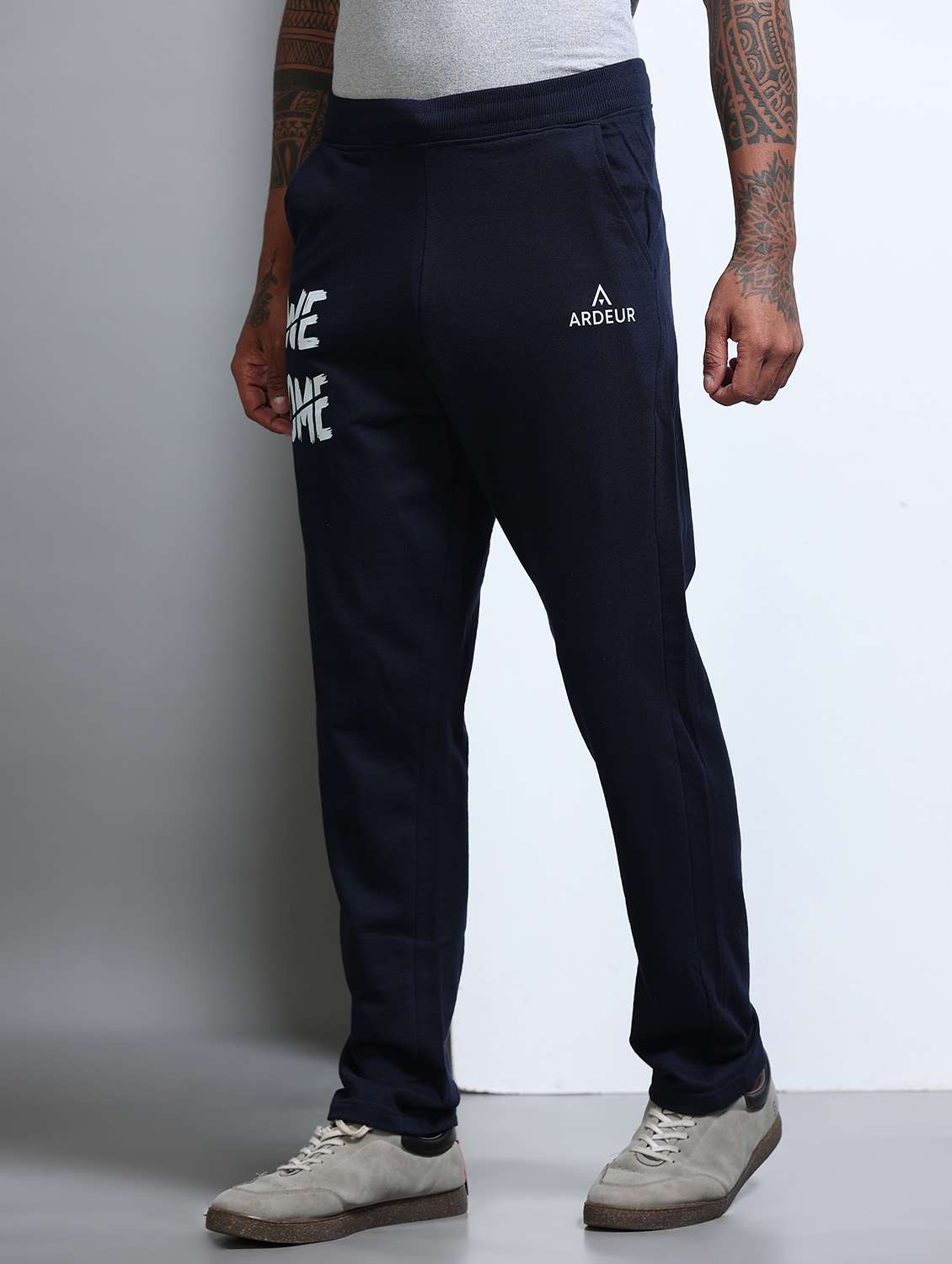 Men Placement Print Mid Rise Full Length Track Pant - 22694581 -  Standard Image - 3