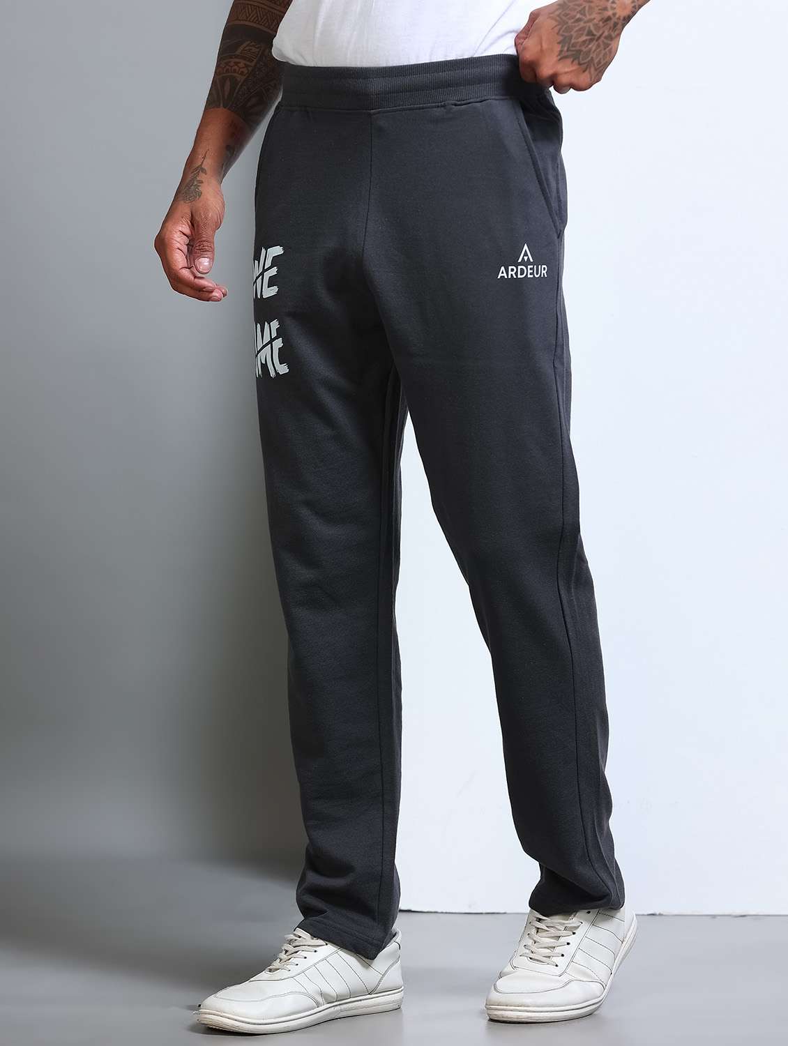 Men Placement Print Mid Rise Full Length Track Pant - 22694583 -  Standard Image - 3