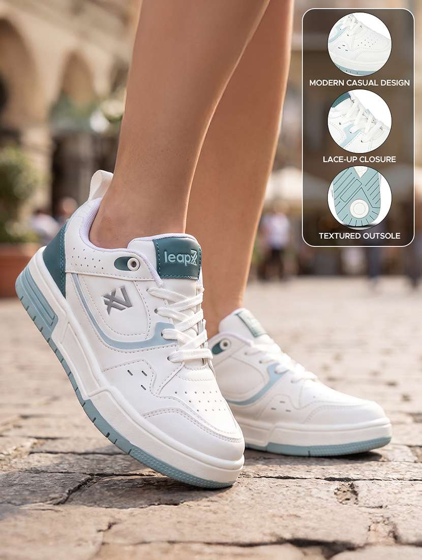 Women Solid Lace Up Sneaker - 22694793 -  Standard Image - 5