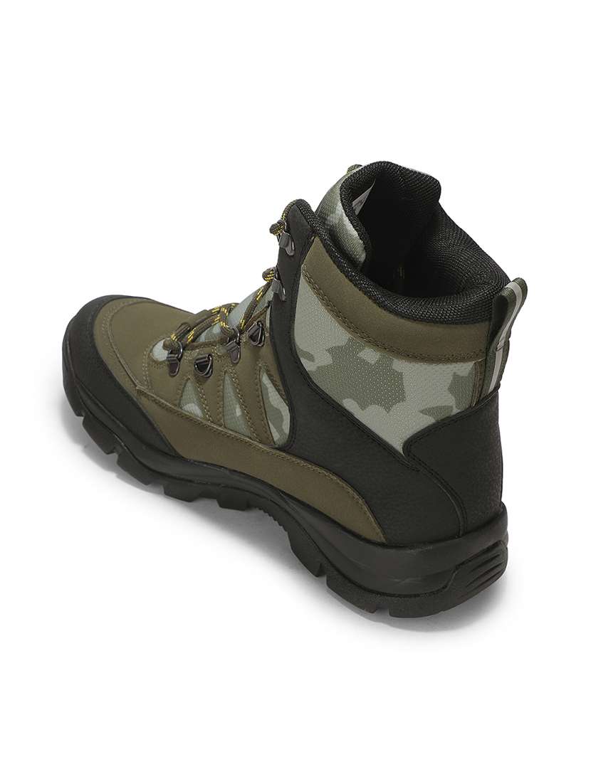 Men Green Lace Up High Ankle Boot - 22694824 -  Standard Image - 3