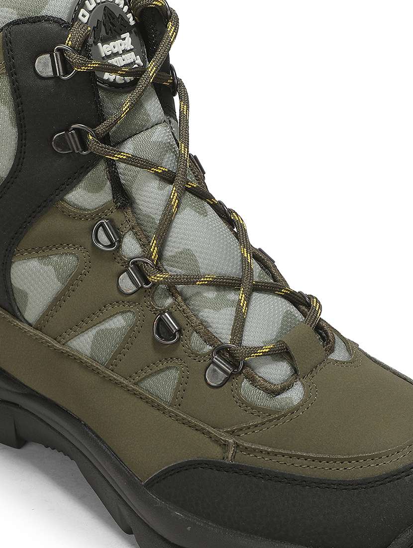Men Green Lace Up High Ankle Boot - 22694824 -  Standard Image - 5