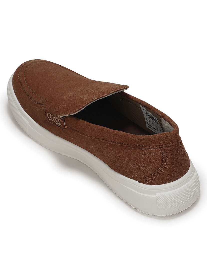 Men Brown Slip On Loafer - 22694829 -  Standard Image - 3