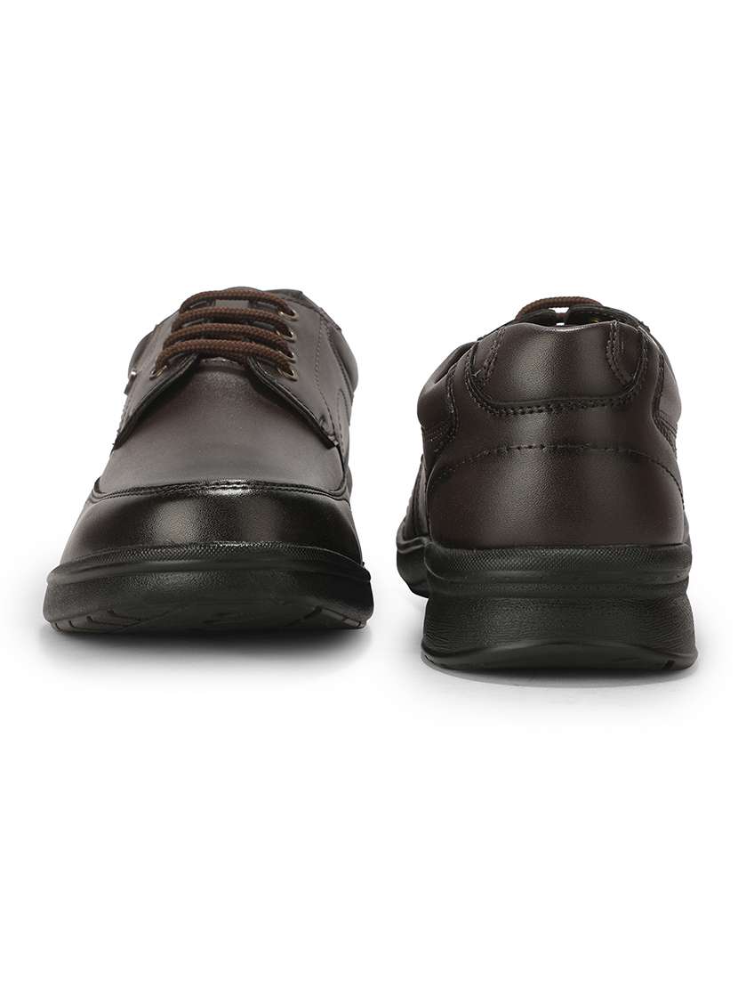 Men Brown Lace-up Derby - 22694836 -  Standard Image - 5