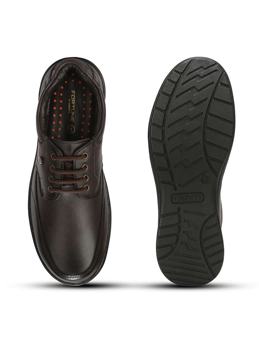 Men Brown Lace-up Derby - 22694836 -  Standard Image - 8