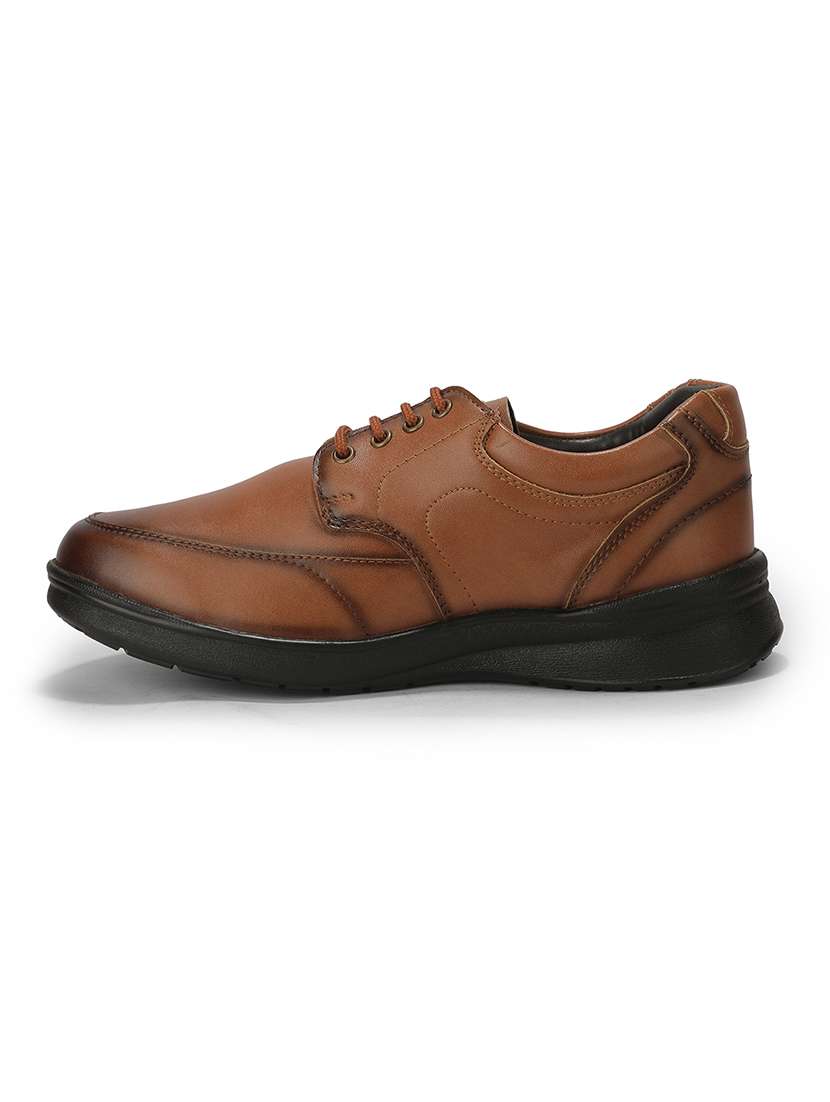 Men Brown Lace-up Derby - 22694837 -  Standard Image - 3