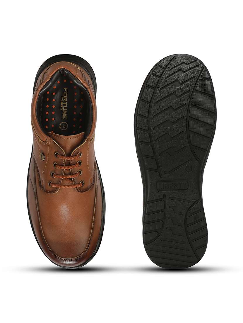 Men Brown Lace-up Derby - 22694837 -  Standard Image - 8