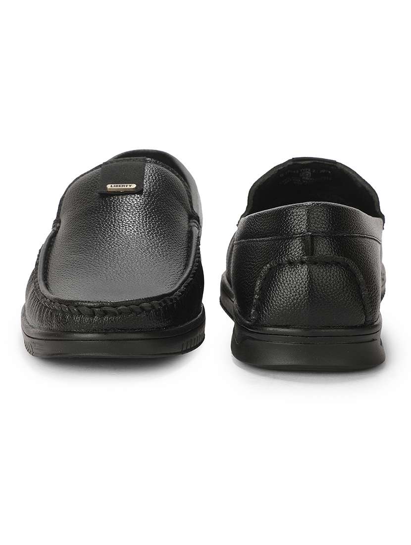 Men Black Slip On Loafer - 22694850 -  Standard Image - 5