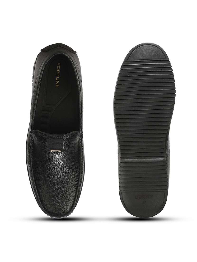 Men Black Slip On Loafer - 22694850 -  Standard Image - 8