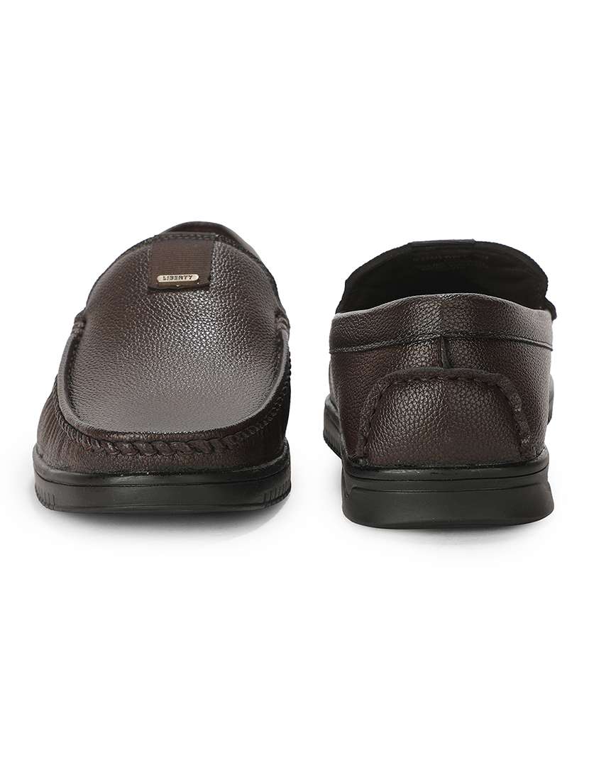Men Brown Slip On Loafer - 22694852 -  Standard Image - 5