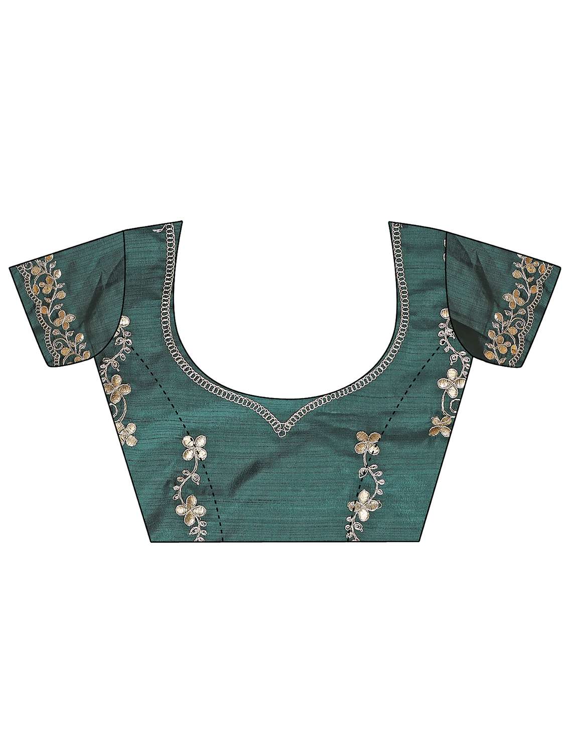 Women Leheriya Printed Saree With Blouse - 22695485 -  Standard Image - 5