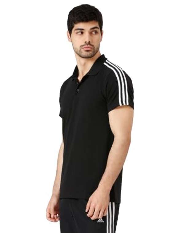 Men Taped Short Sleeves Polo T-shirt - 22696425 -  Standard Image - 3