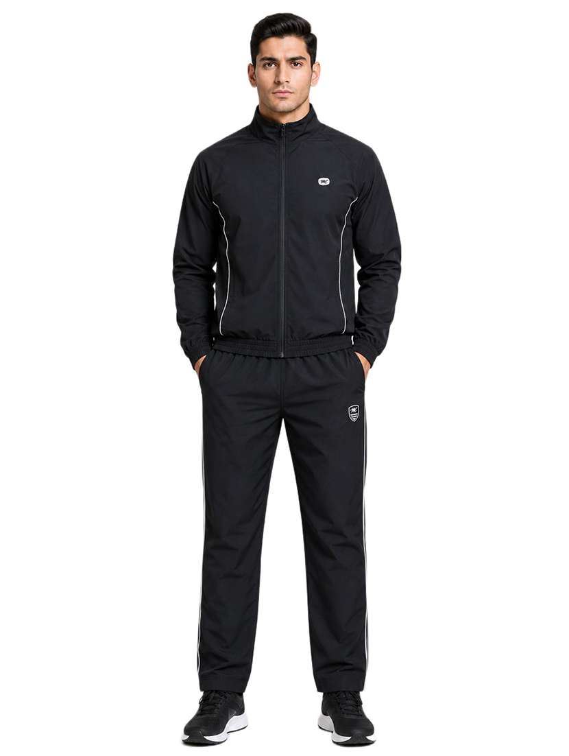 men side taped long sleeve full length track suit
