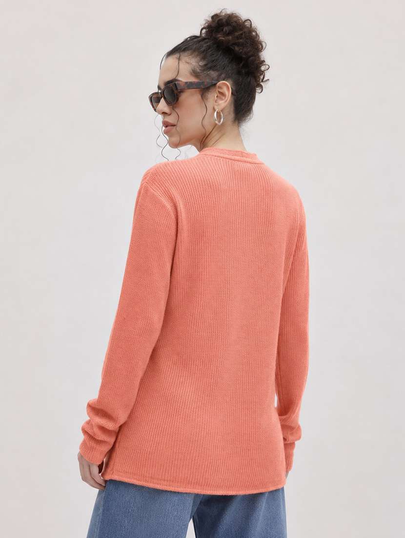 Women Self Design Long Sleeves Regular Fit Cardigan - 22696625 -  Standard Image - 3