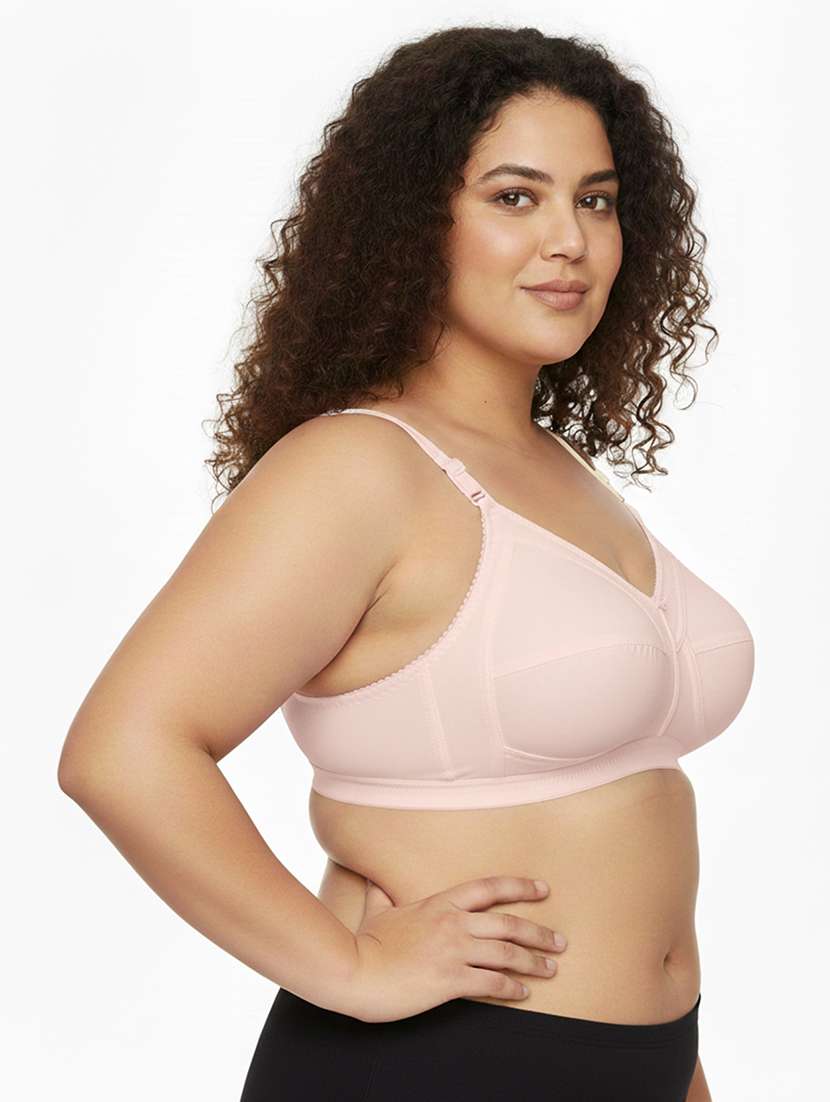 Women Pack Of 2 Solid Full Coverage Regular Bra - 22696797 -  Standard Image - 3