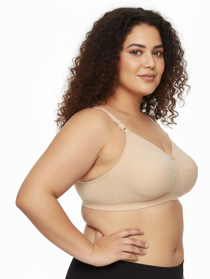 Women Pack Of 2 Solid Full Coverage Regular Bra - 22696808 -  Standard Image - 3