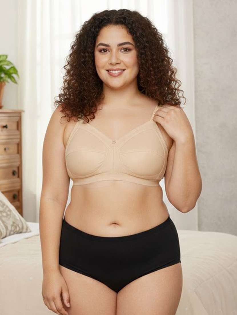 Women Pack Of 2 Solid Full Coverage Regular Bra - 22696808 -  Standard Image - 5