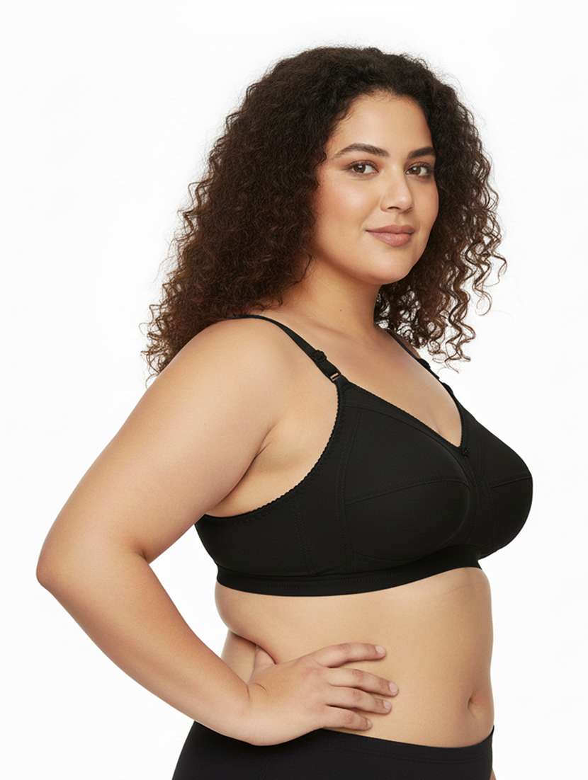 Women Pack Of 2 Solid Full Coverage Regular Bra - 22696827 -  Standard Image - 3