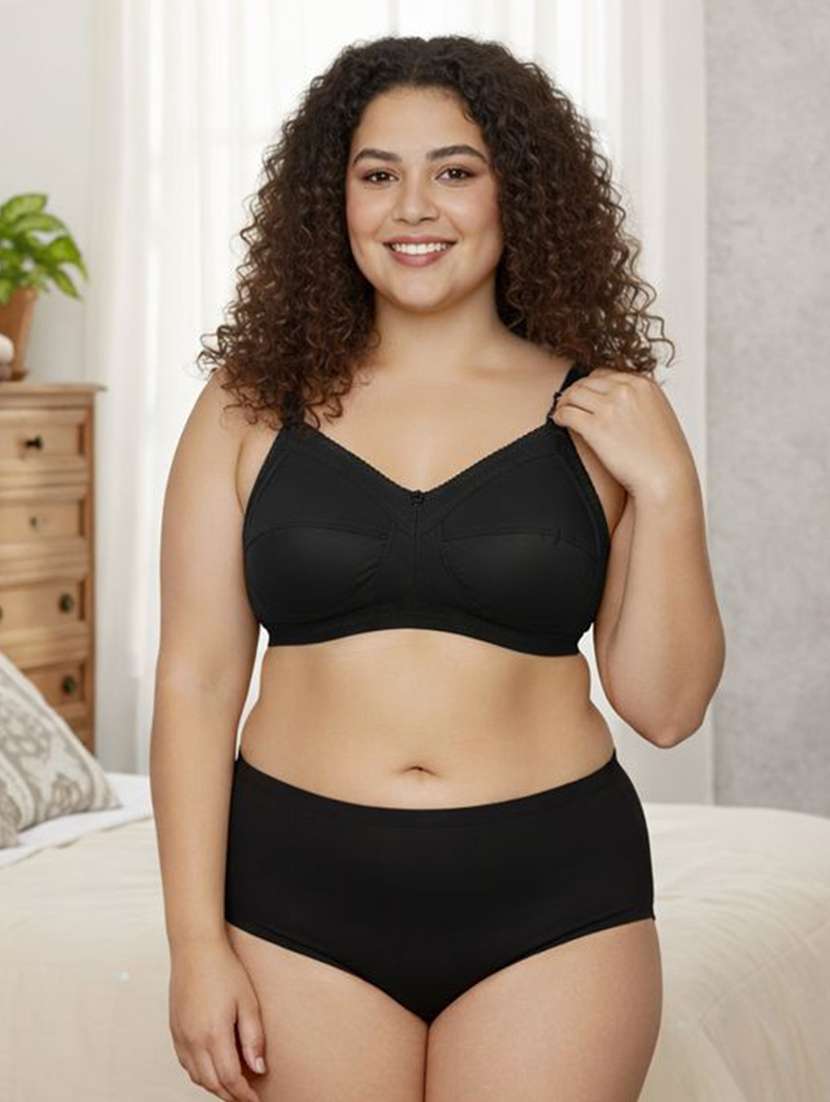 Women Pack Of 2 Solid Full Coverage Regular Bra - 22696827 -  Standard Image - 5