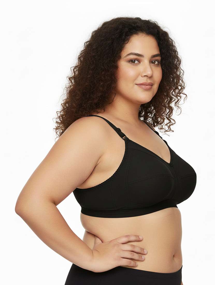 Women Pack Of 2 Solid Full Coverage Regular Bra - 22696833 -  Standard Image - 3