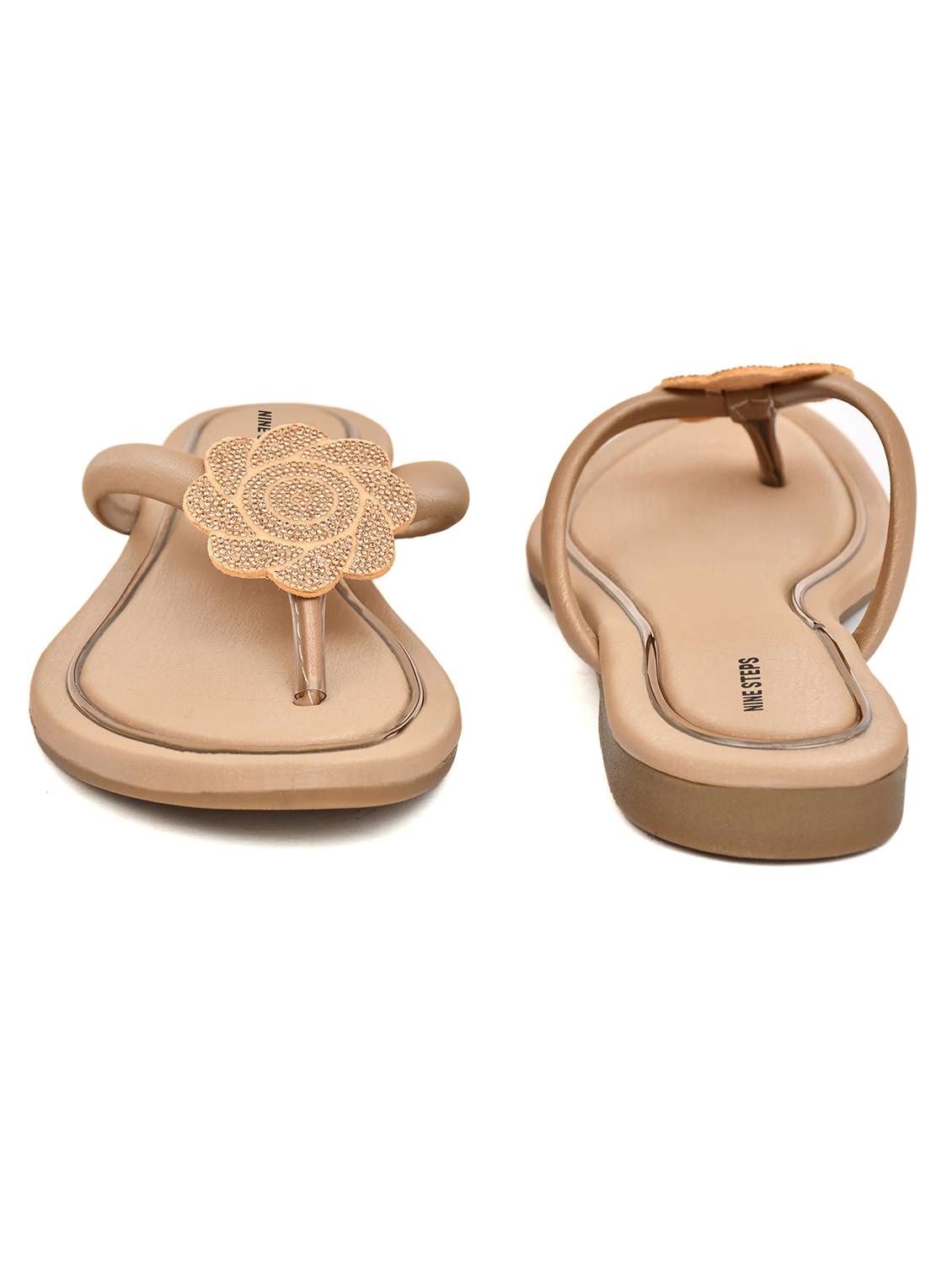 women embellished toe separator flats - 22696848 -  Standard Image - 3