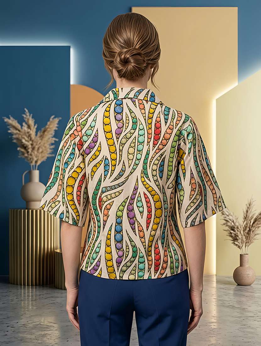Women Printed Short Sleeves Regular Shirt - 22696887 -  Standard Image - 3