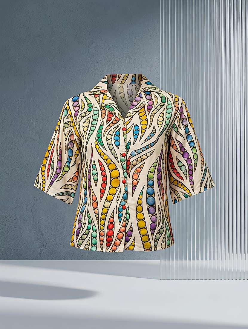 Women Printed Short Sleeves Regular Shirt - 22696887 -  Standard Image - 5