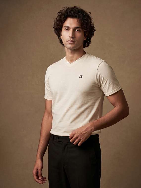 men logo print short sleeve regular fit t-shirt