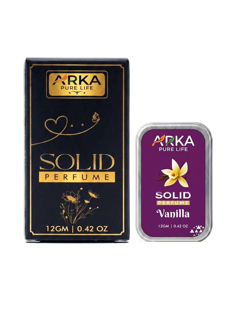 arka pure life premium vanilla solid perfume