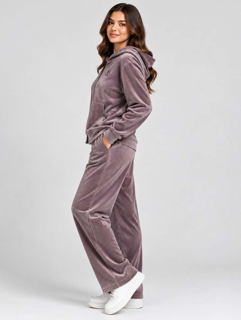 Women Solid Long Sleeves Active Wear Set - 22701443 -  Standard Image - 3