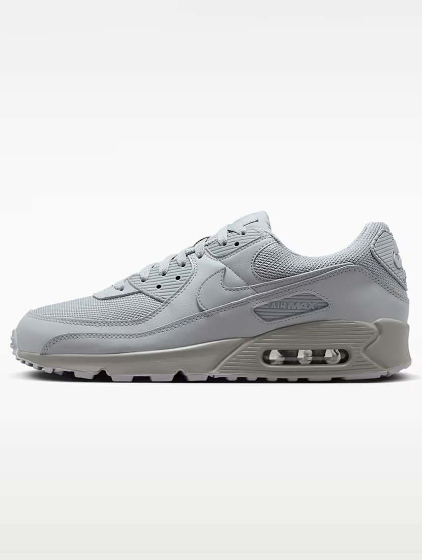 nike air max 90 grey lace up sneaker