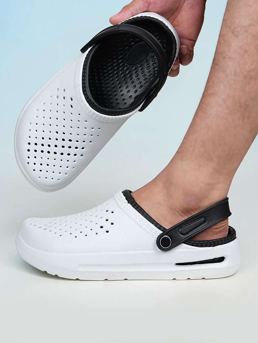 men white slip on clog