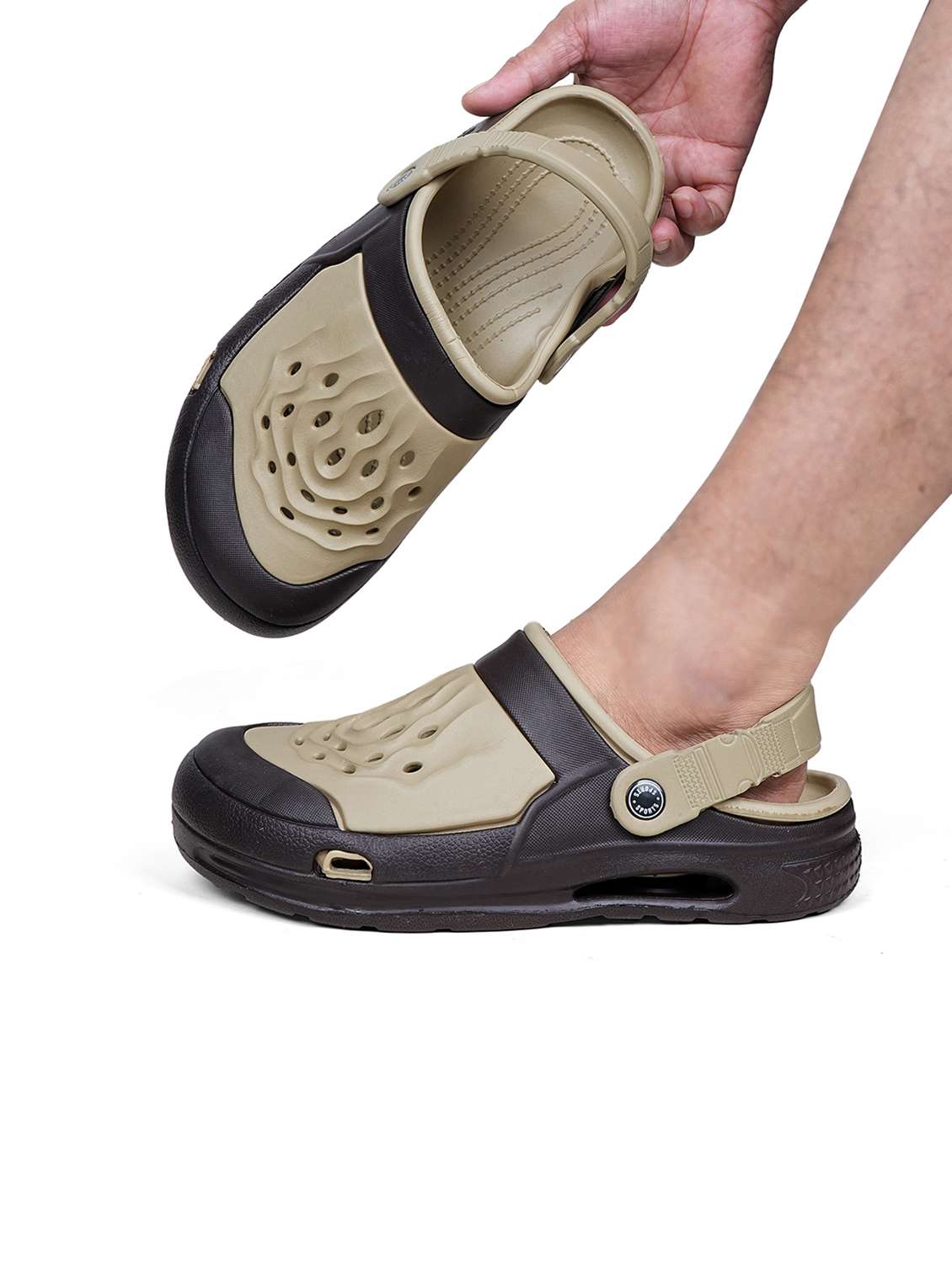 Men Brown Slip On Clog - 22702945 -  Standard Image - 3